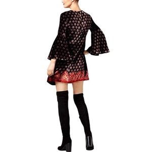 Trina Turk NWT Velvet Bell Sleeve Dress